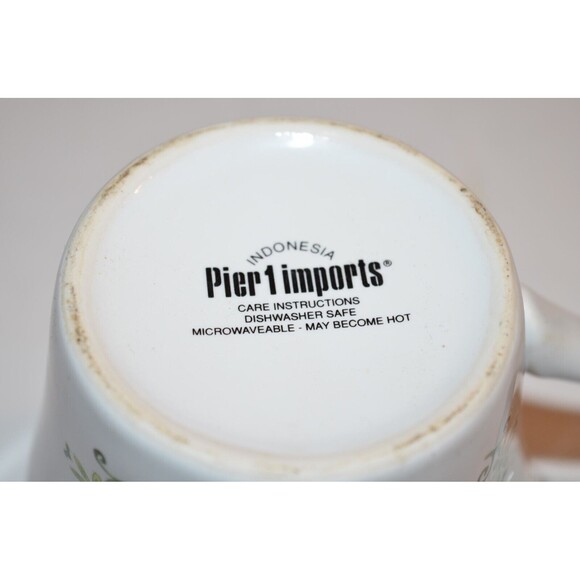 Pier 1 Imports Celeste Coffee Tea Mug Cup 14 oz. Floral Bright Spring - Picture 6 of 8